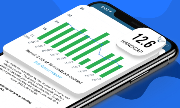 Golf Handicap Calculator 18birdies App Handicap Index Square Banner With Charts4