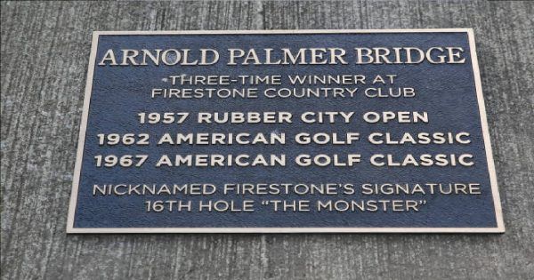 Arnold Palmer plaque 