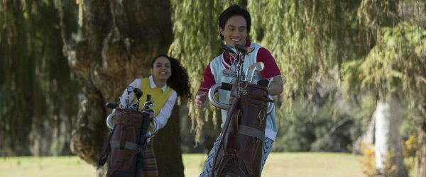 Golfers on golfboards