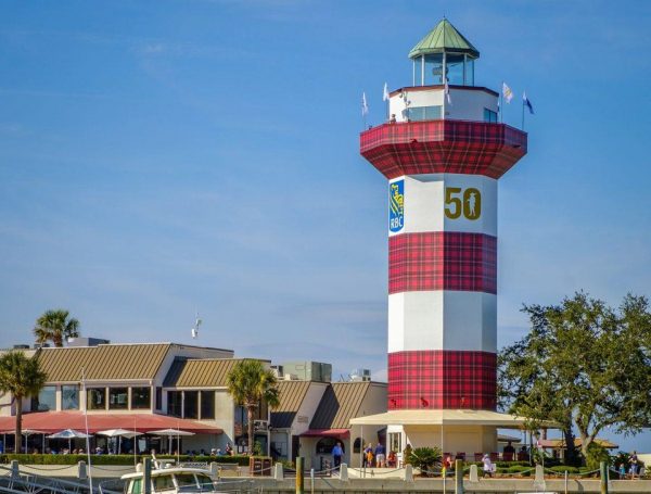 The iconic lighthouse at Harbor Town