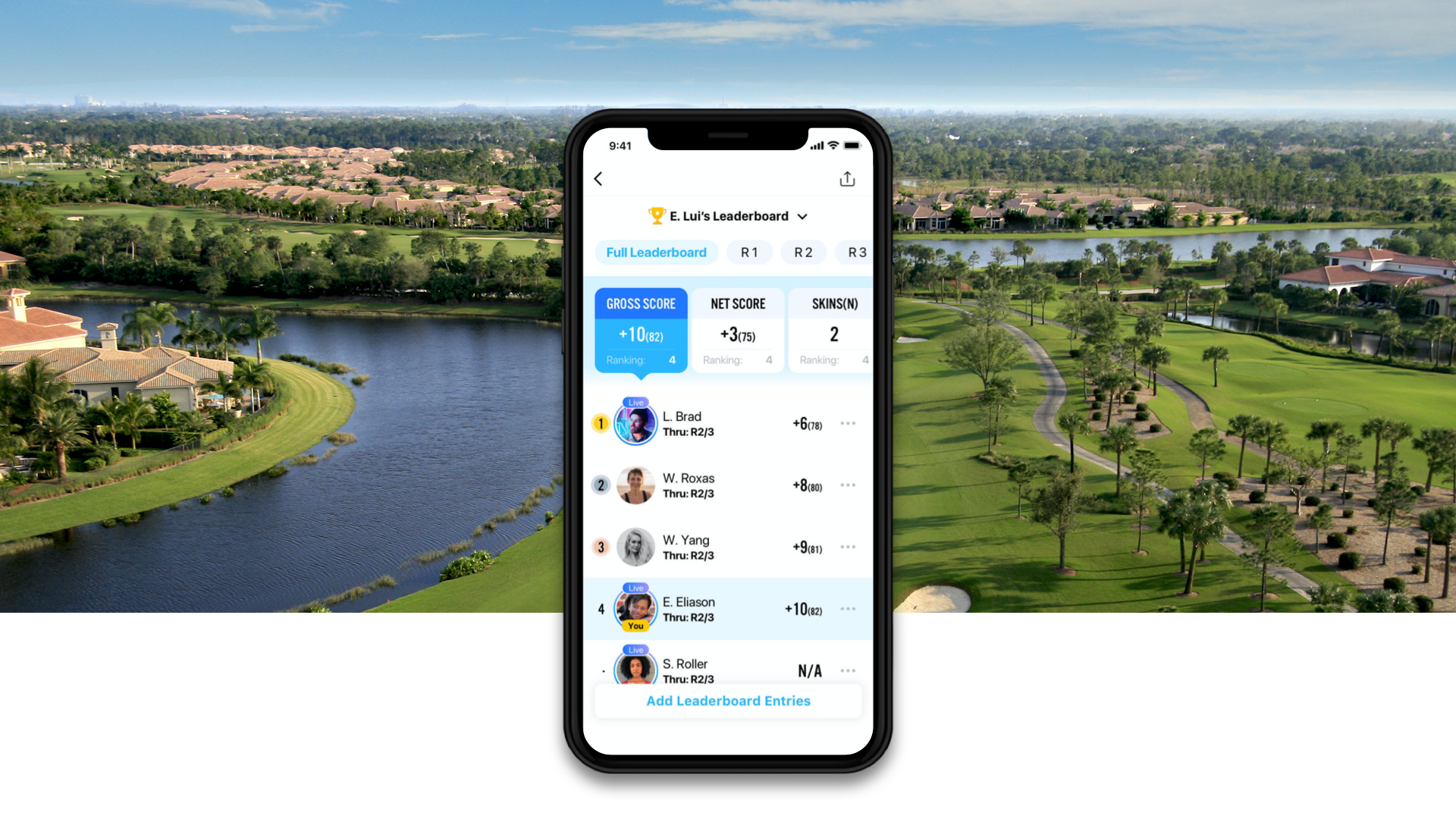 With 18Birdies, you can plan and manage your in-person or virtual golf tournaments and golf outings with friends. Create any style of tournament you want, including stroke play, stableford, scramble, and best ball, & invite your friends to join you.